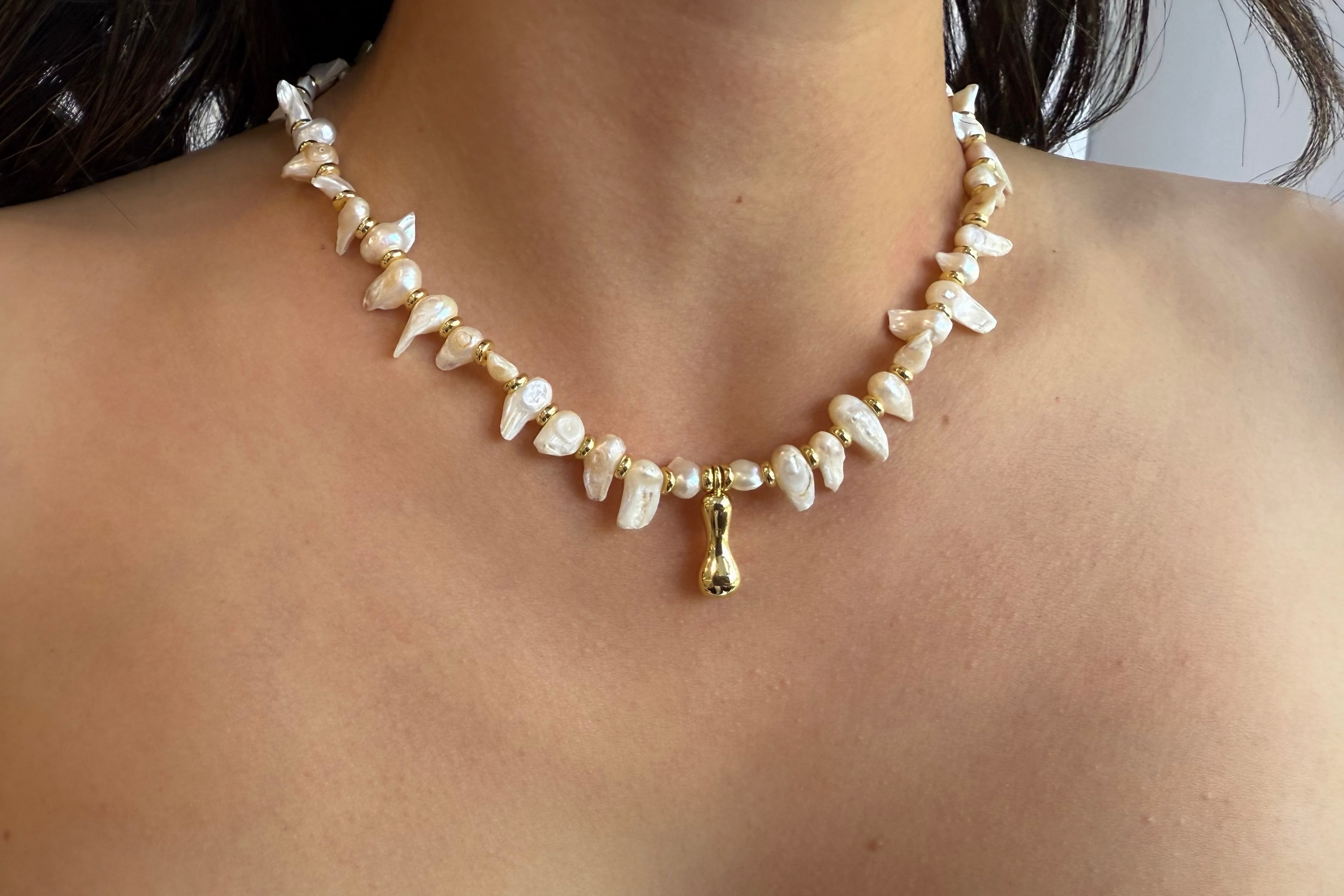 Initial Pearl Necklace