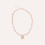 Pearl Initial Necklace