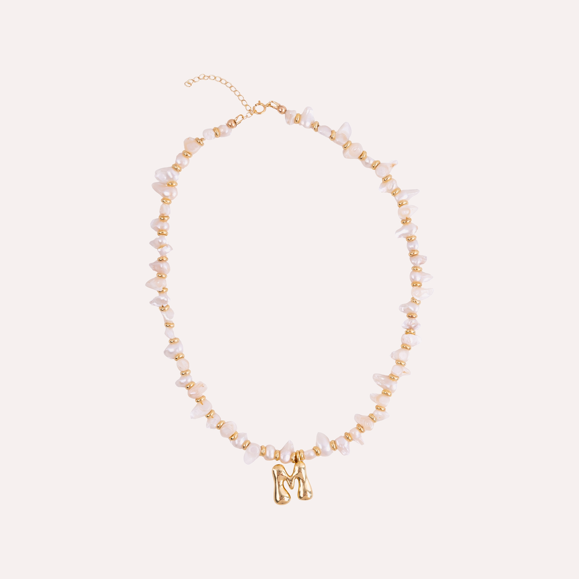 Pearl Initial Necklace