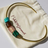 Paloma Choker Necklace with Rose Quartz Stone Charm
