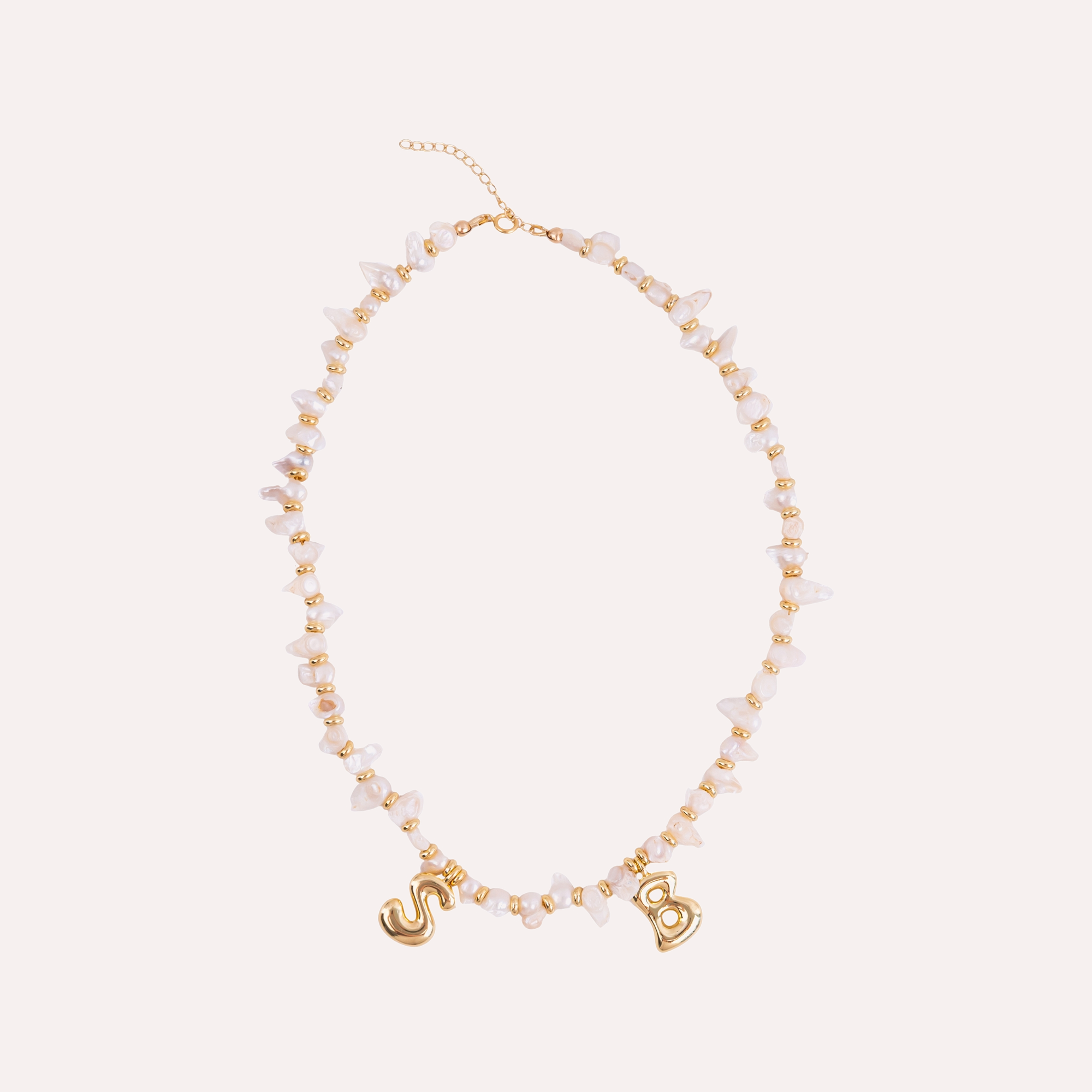 Pearl Initial Necklace