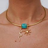 Blue Mohave Turquoise Charm