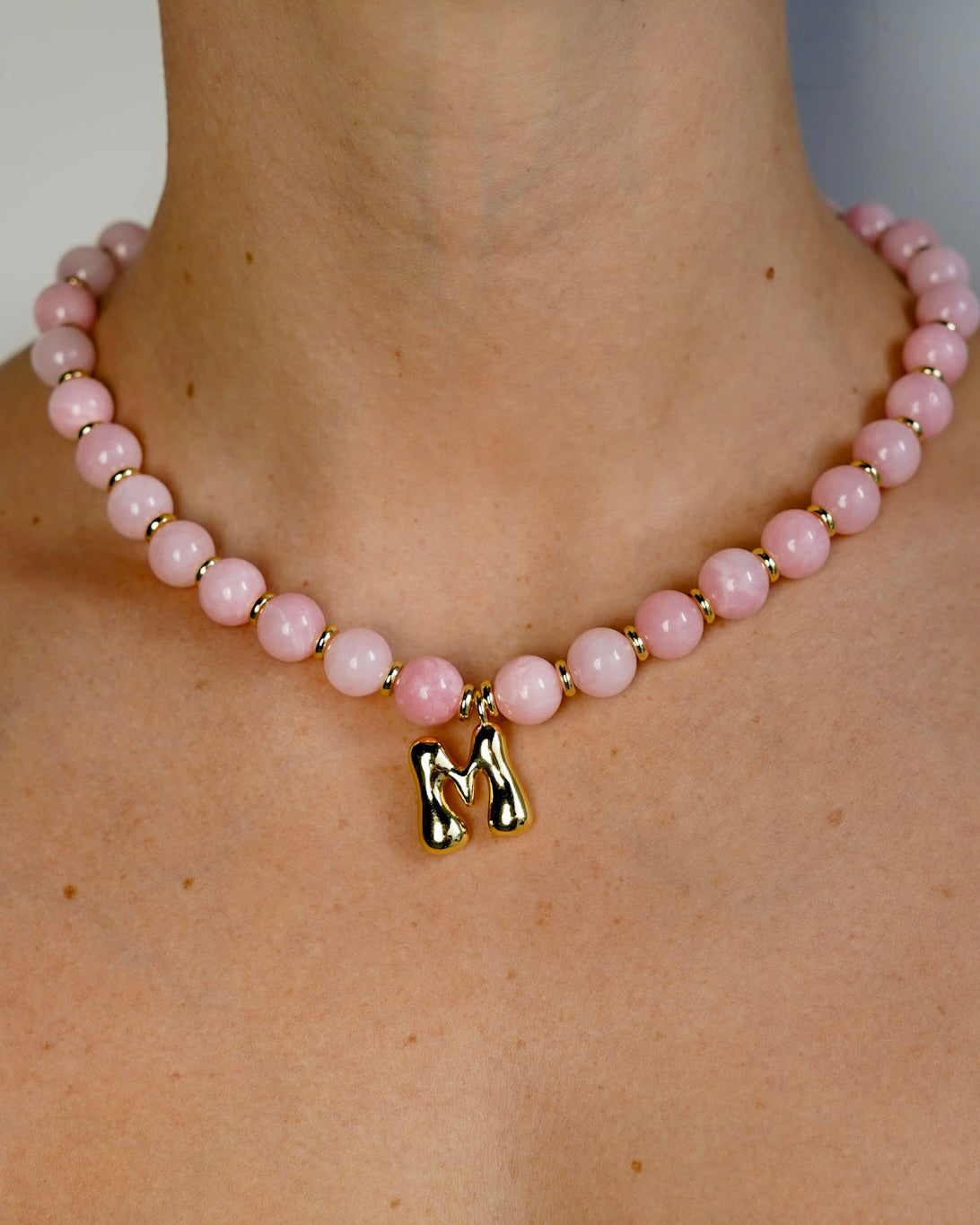 Poet Initial Necklace and Flower Drop Earring Bundle
