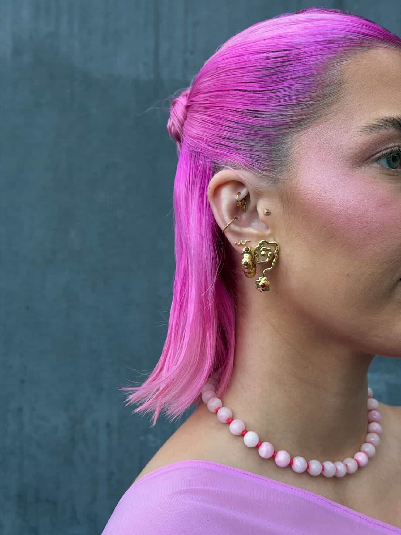 SILVER Lola Pink Necklace