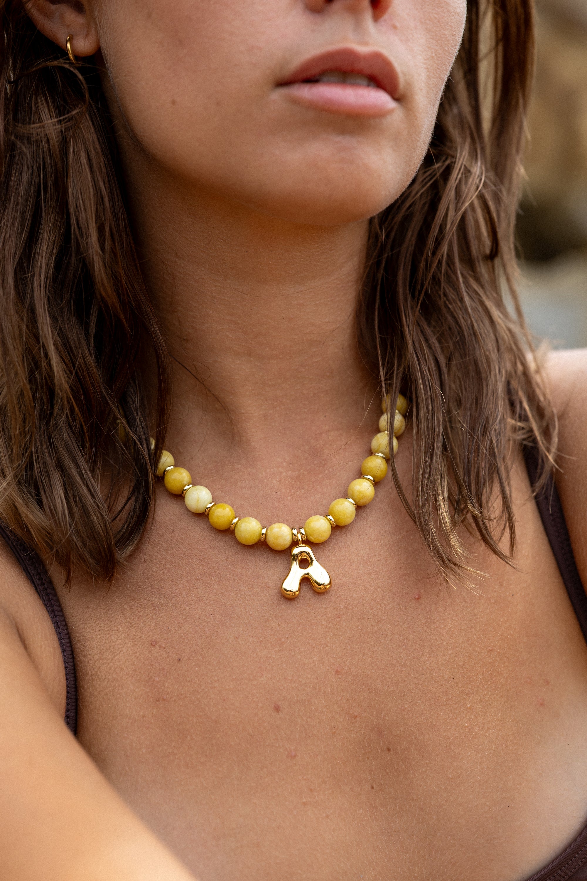 Sunrise Initial Necklace