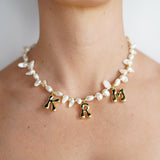 Pearl Initial Necklace