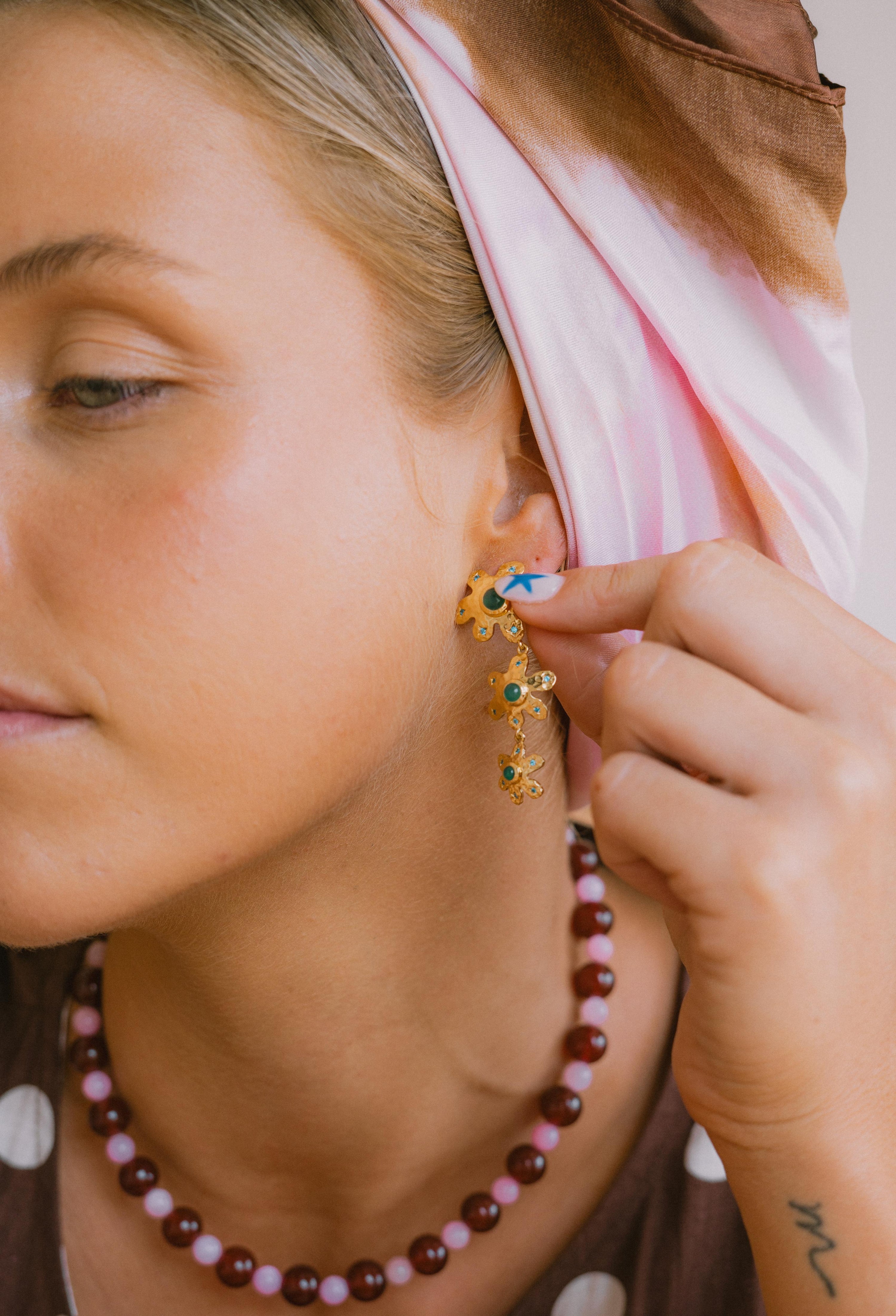 Flower Drop Earrings