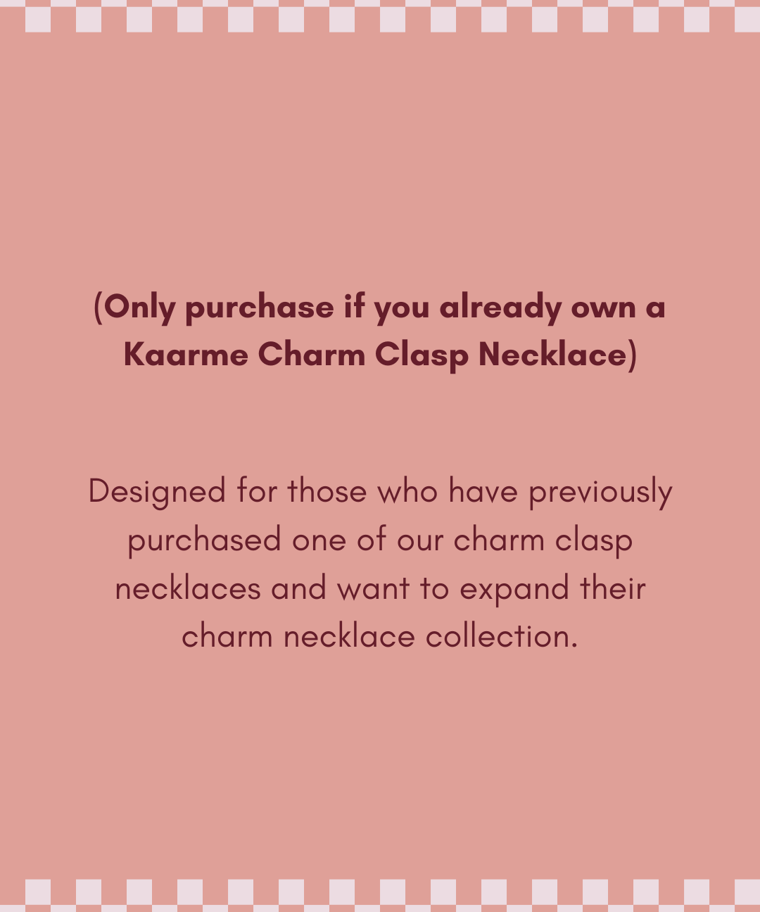 Hali CHARM BASE Necklace