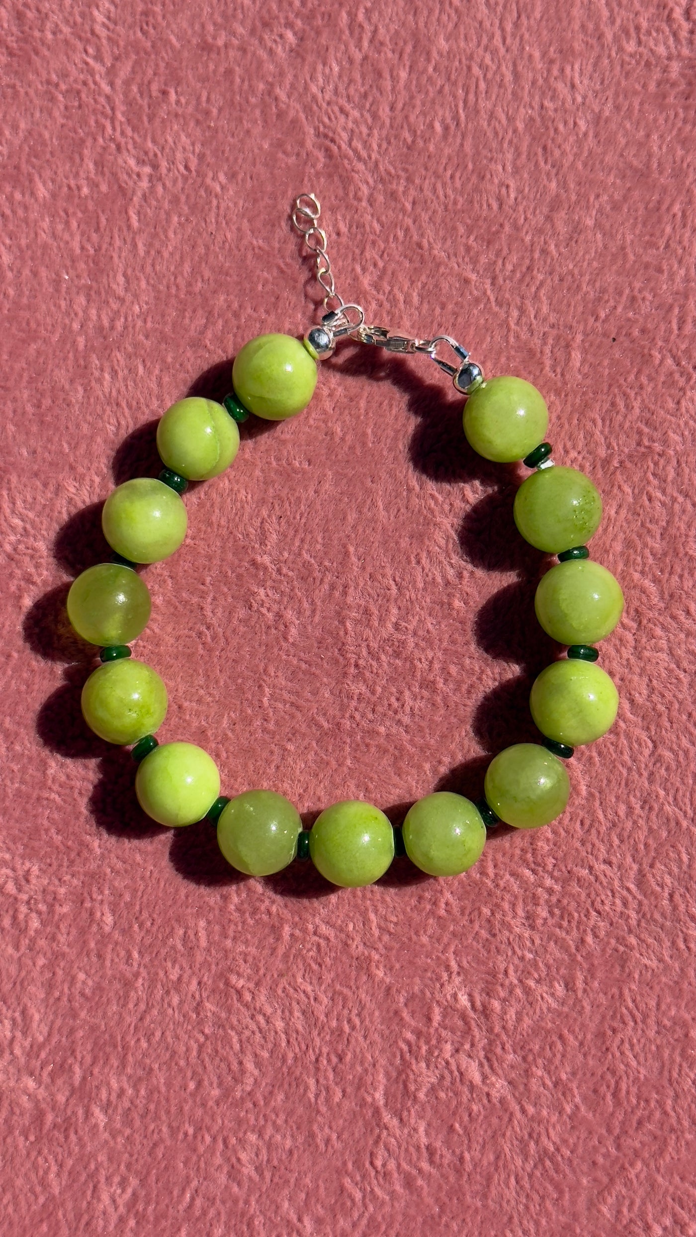 SILVER Lola Green Bracelet