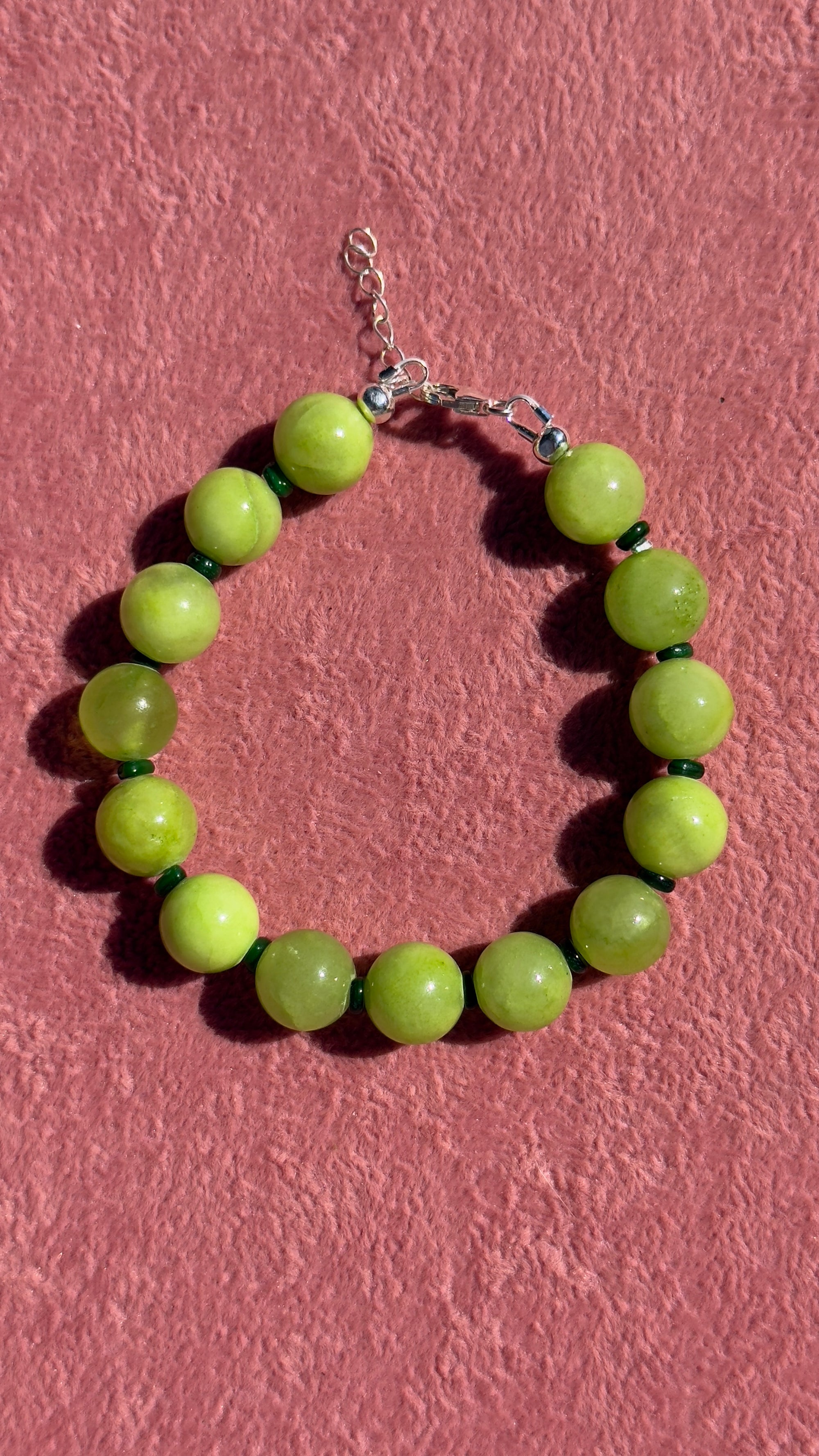 SILVER Lola Green Bracelet