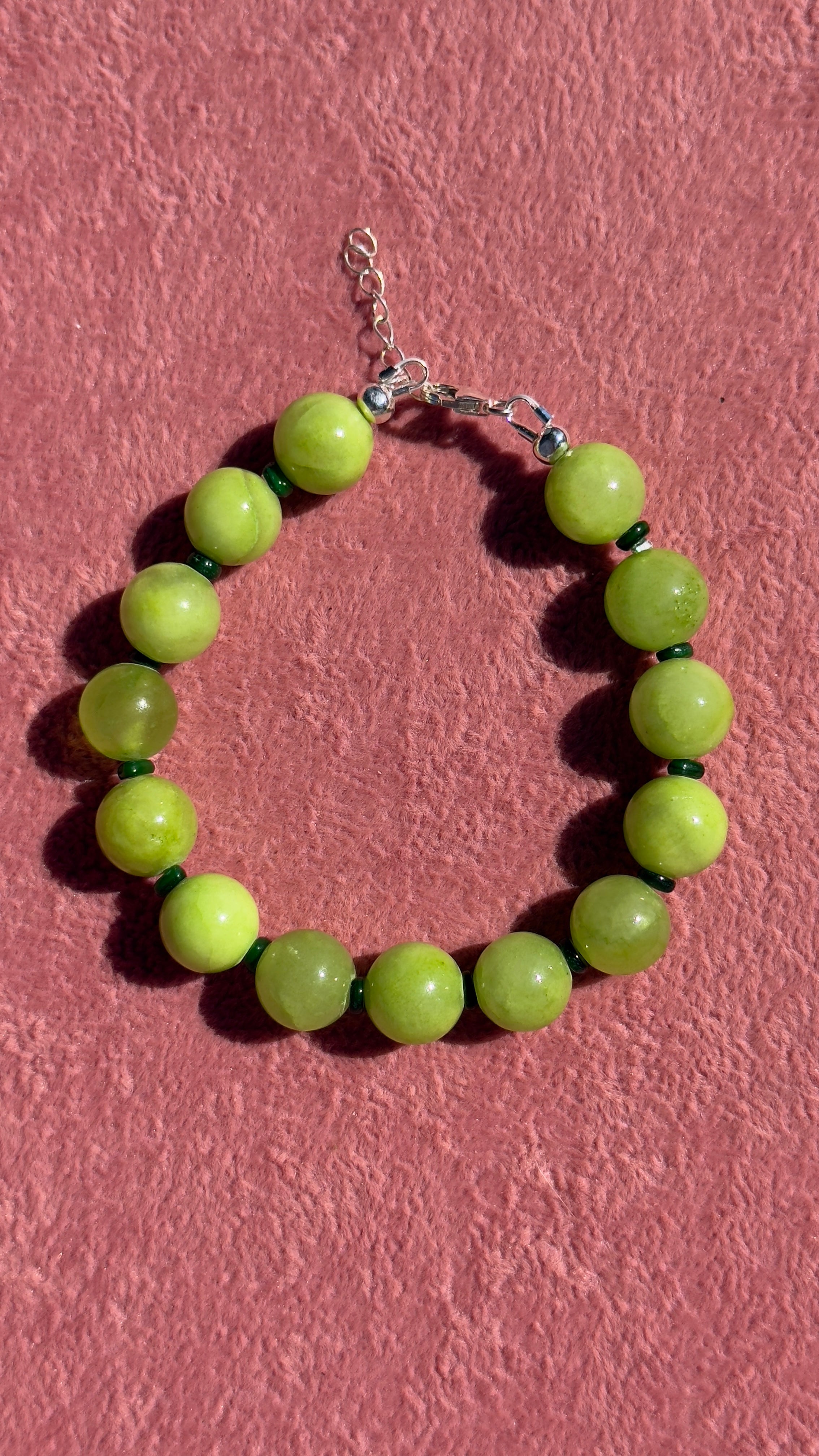 SILVER Lola Green Bracelet