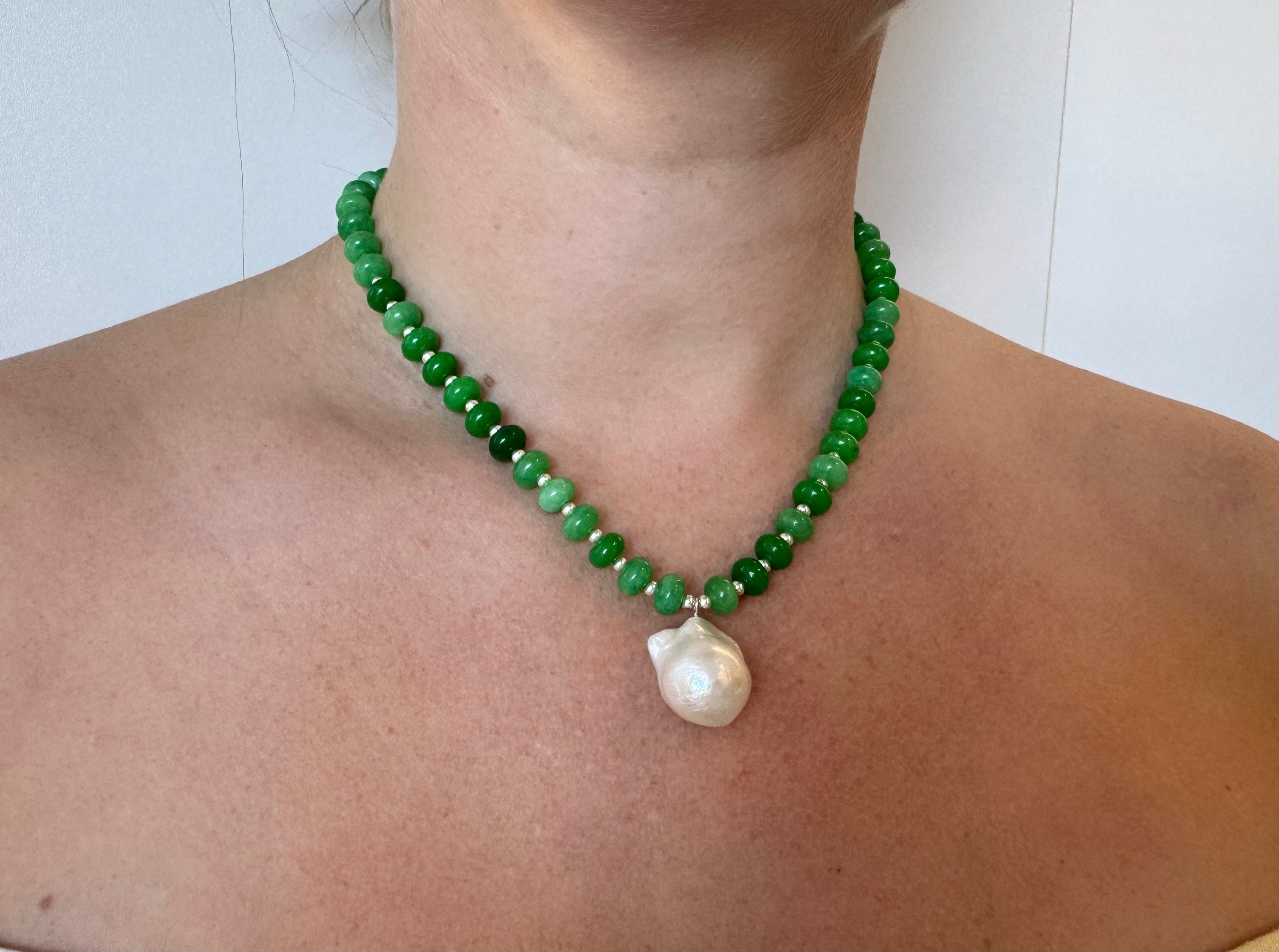 SILVER Green Droplet