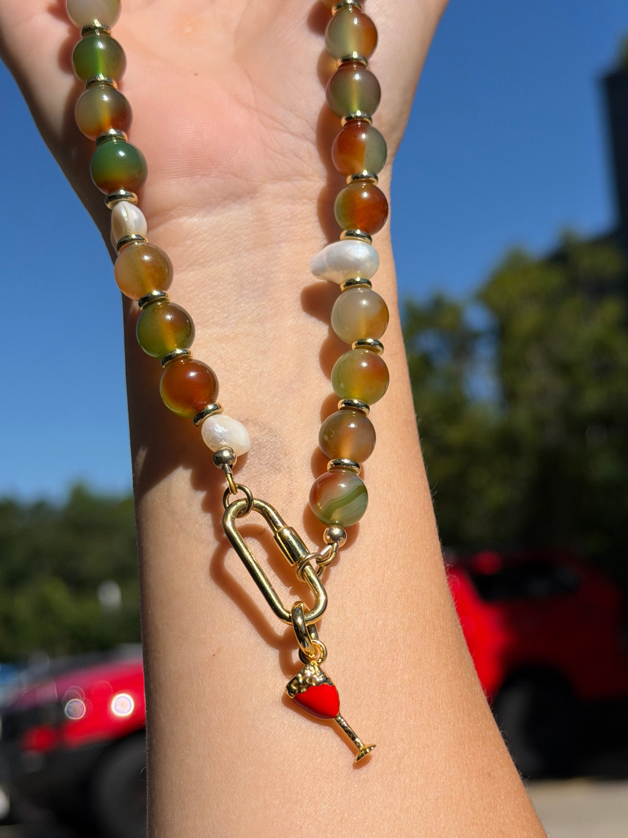 Wine Glass Charm