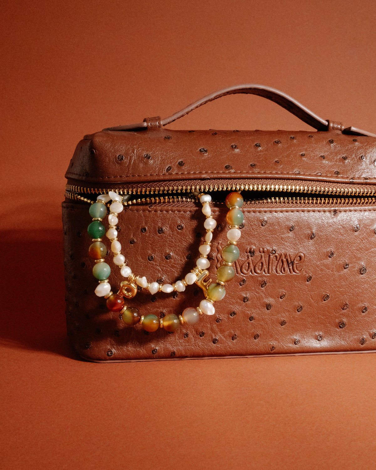 Goldie Jewellery Travel Bag Chocolate