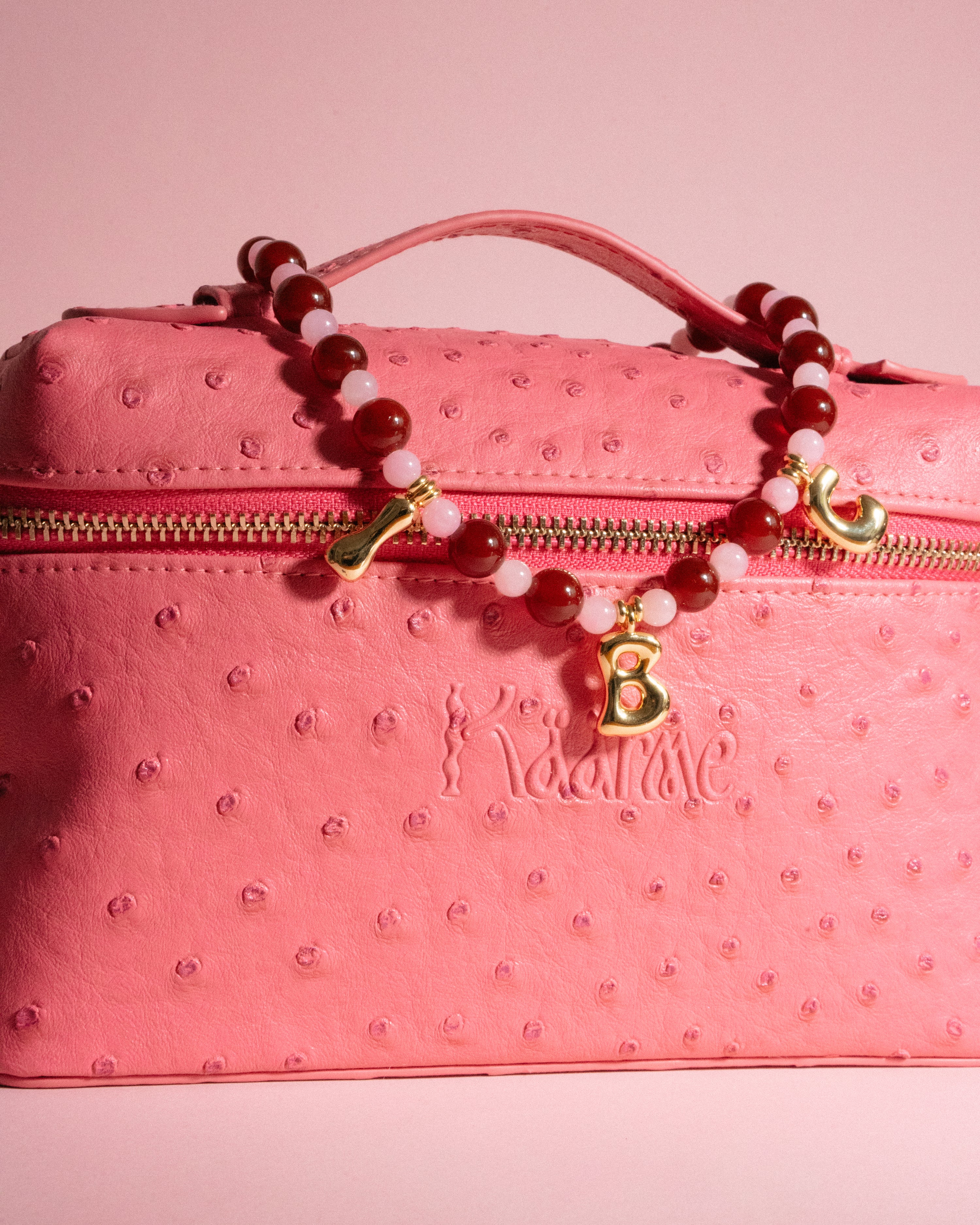 Goldie Jewellery Travel Bag in Pink