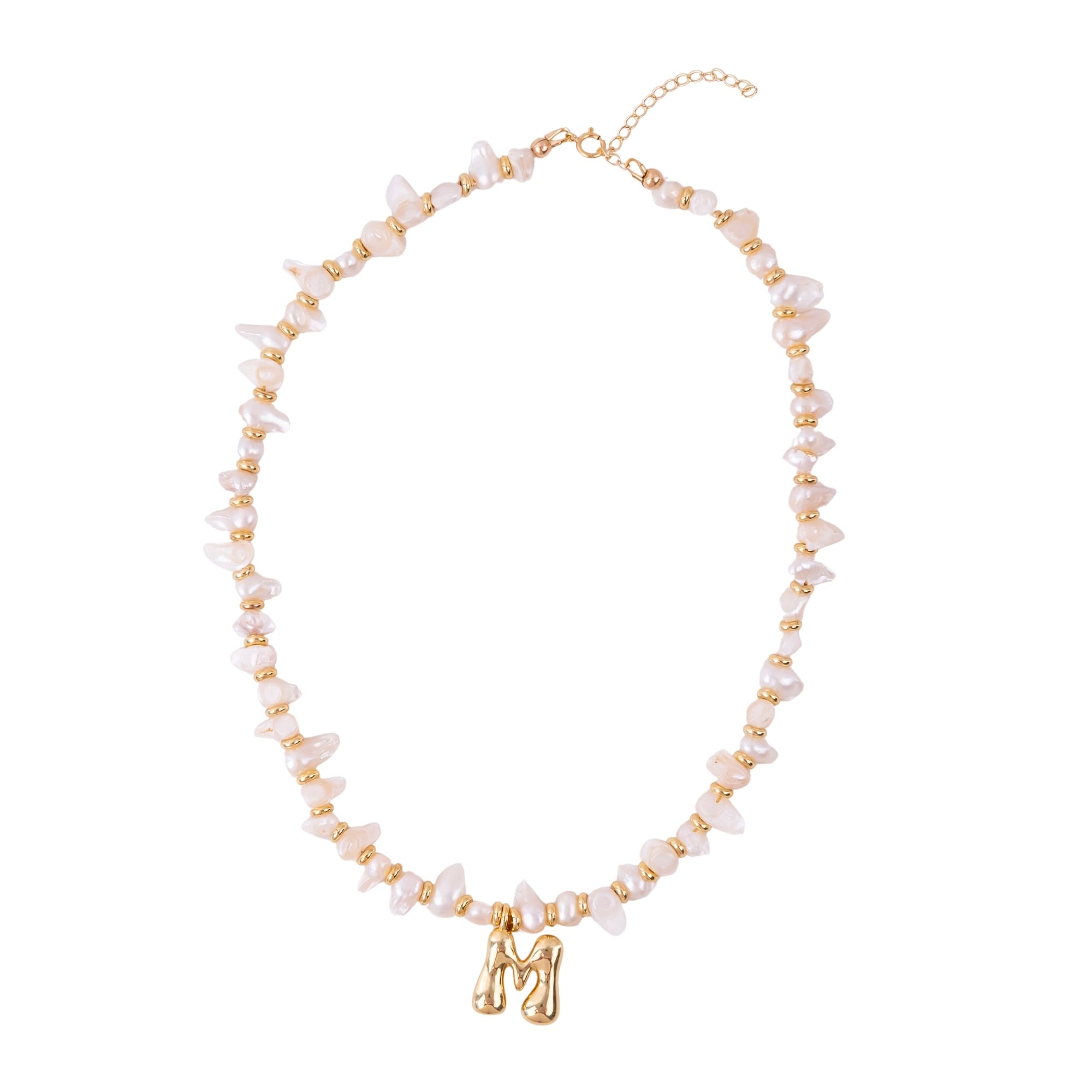 Pearl Initial Necklace