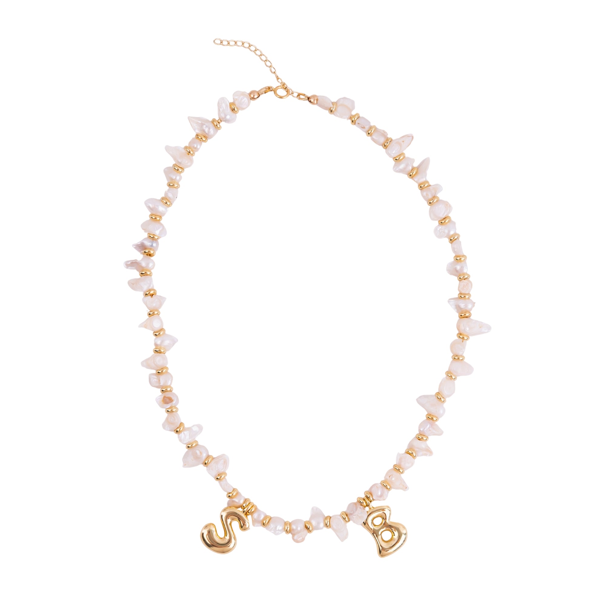 Pearl Initial Necklace