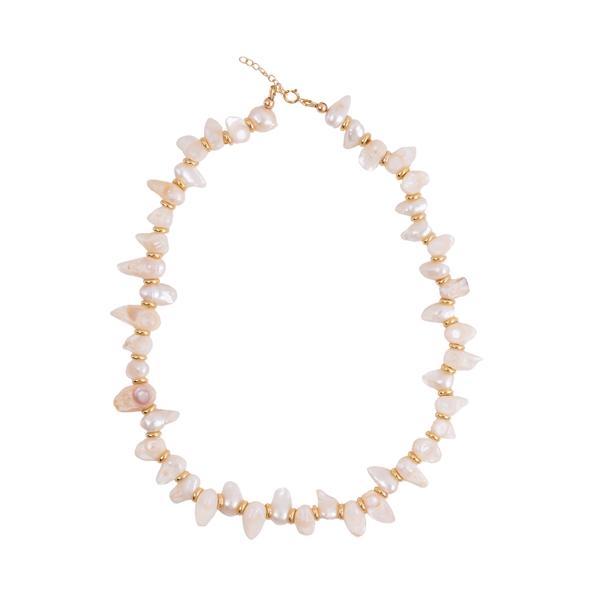 Chunky Plain Pearl Necklace