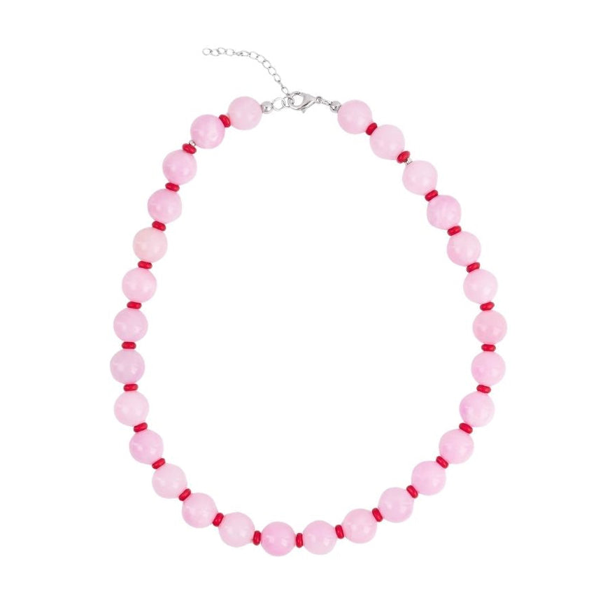 SILVER Lola Pink Necklace