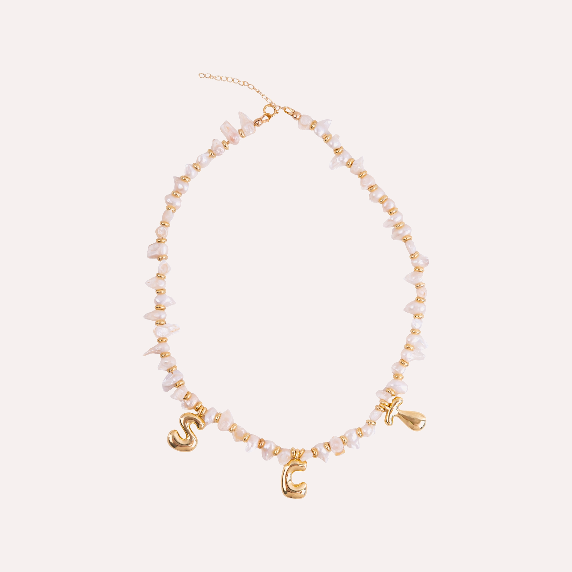 Pearl Initial Necklace