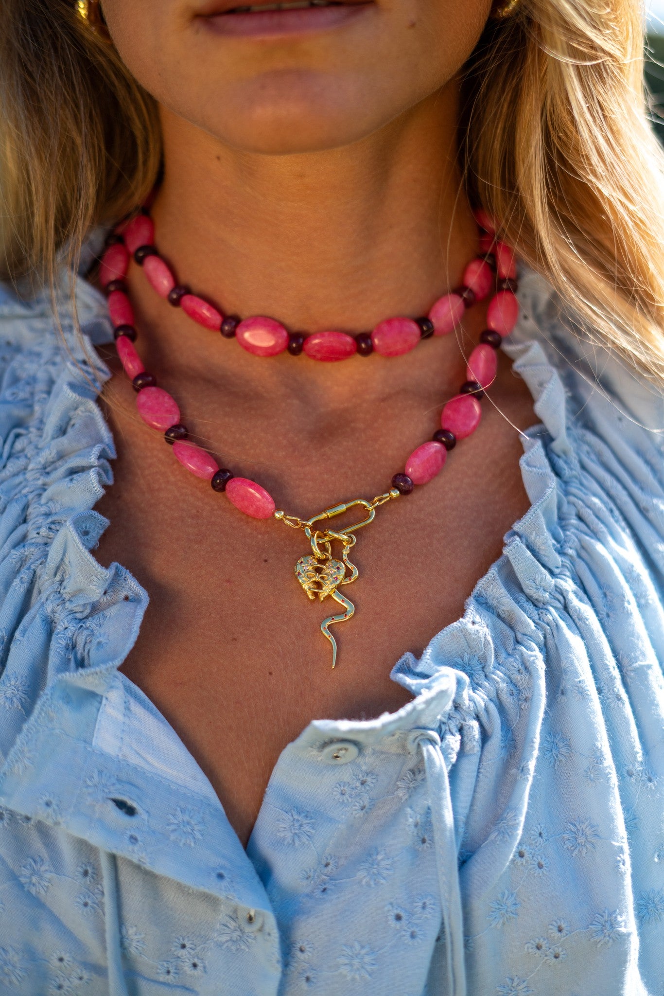 Frankie Wrap Charm Necklace